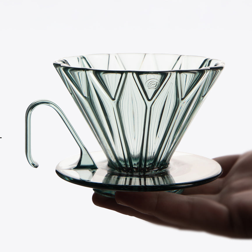 Diamond Pattern Prisma Pour Over Coffee Dripper