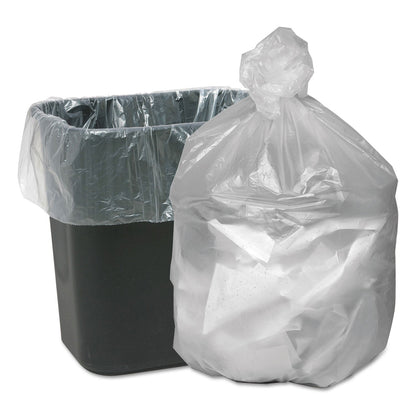 Good 'n Tuff Waste Can Liners, 10 gal, 6 microns, 24" x 24", Natural, 1,000/Carton