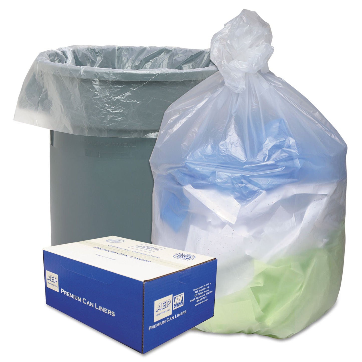 Ultra Plus Can Liners, 60 gal, 14 microns, 38" x 60", Natural, 200/Carton