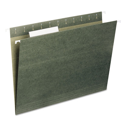 Smead Hanging Folders, Letter Size, 1/3-Cut Tabs, Standard Green, 25/Box