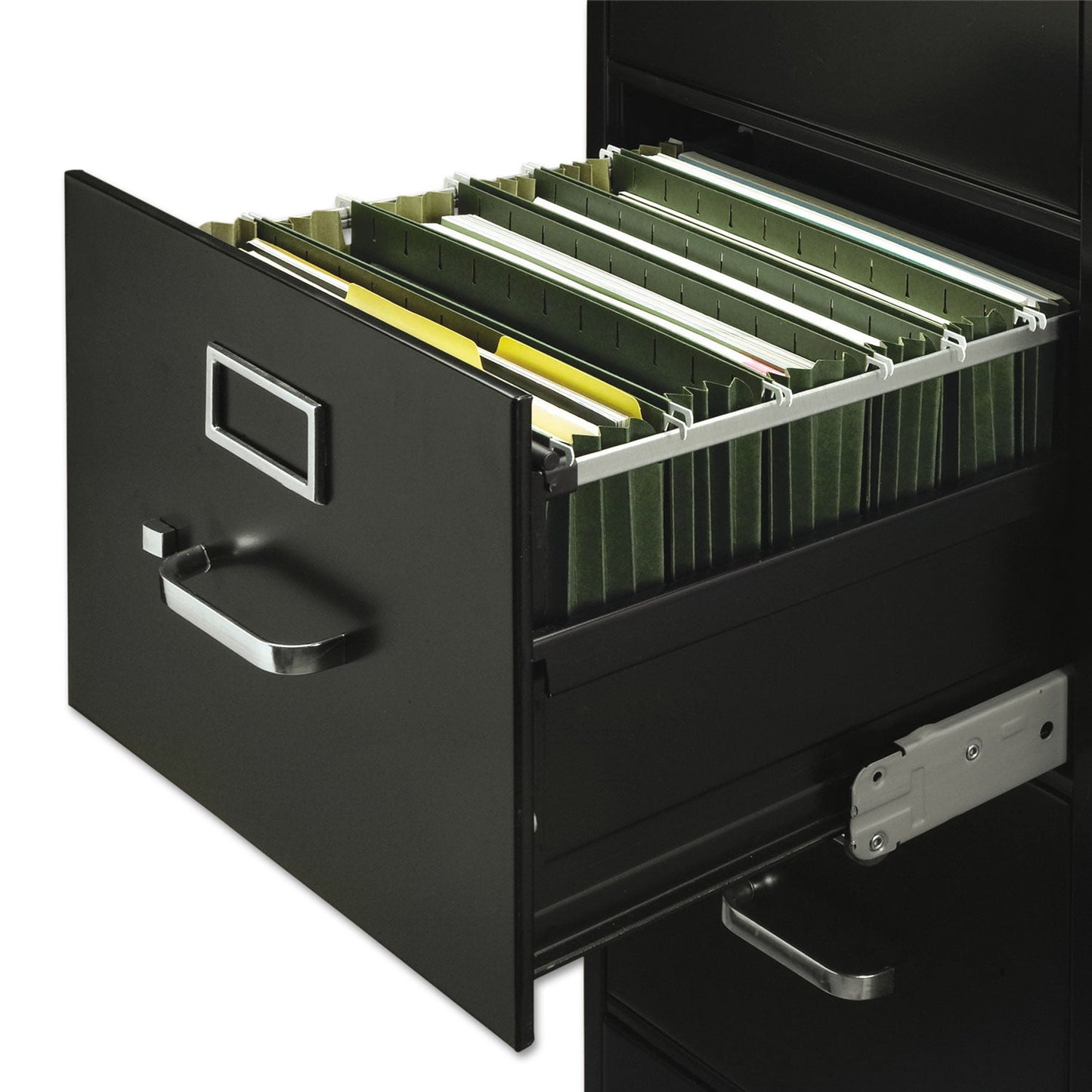 Smead Hanging Pockets with Full-Height Gusset, 1 Section, 3.5" Capacity, Legal Size, Standard Green, 10/Box