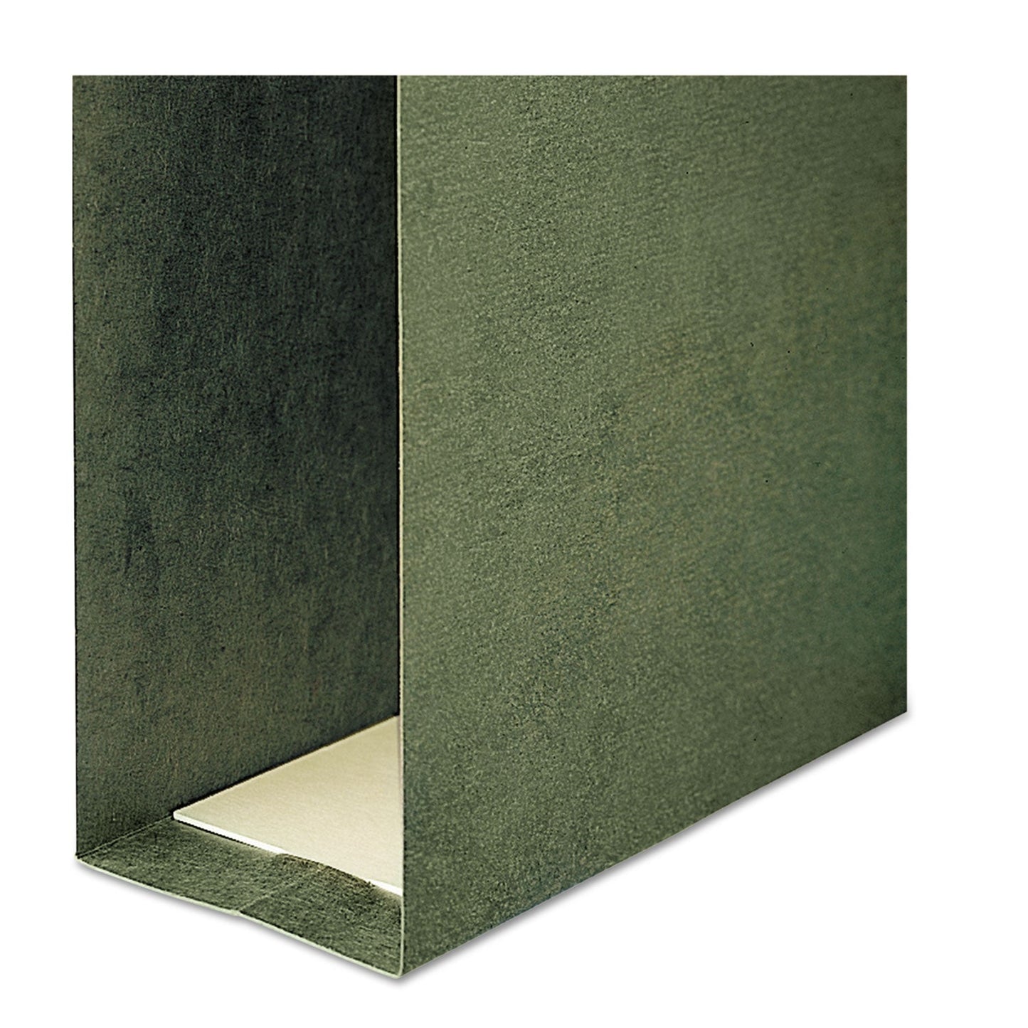 Smead Box Bottom Hanging File Folders, 2" Capacity, Legal Size, Standard Green, 25/Box