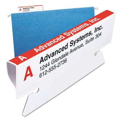 Smead Viewables Hanging Folder Tabs and Labels, Label Pack Refill, 1/3-Cut, Assorted Colors, 3.5" Wide, 160/Pack