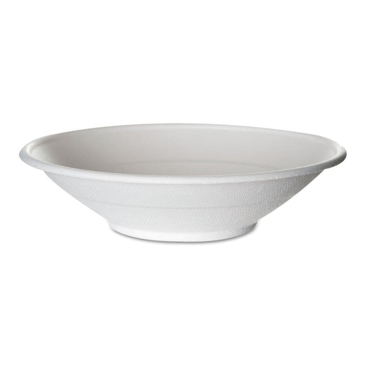 Eco-Products Renewable and Compostable Sugarcane Bowls, 24 oz, Natural White, 50/Pack, 8 Packs/Carton