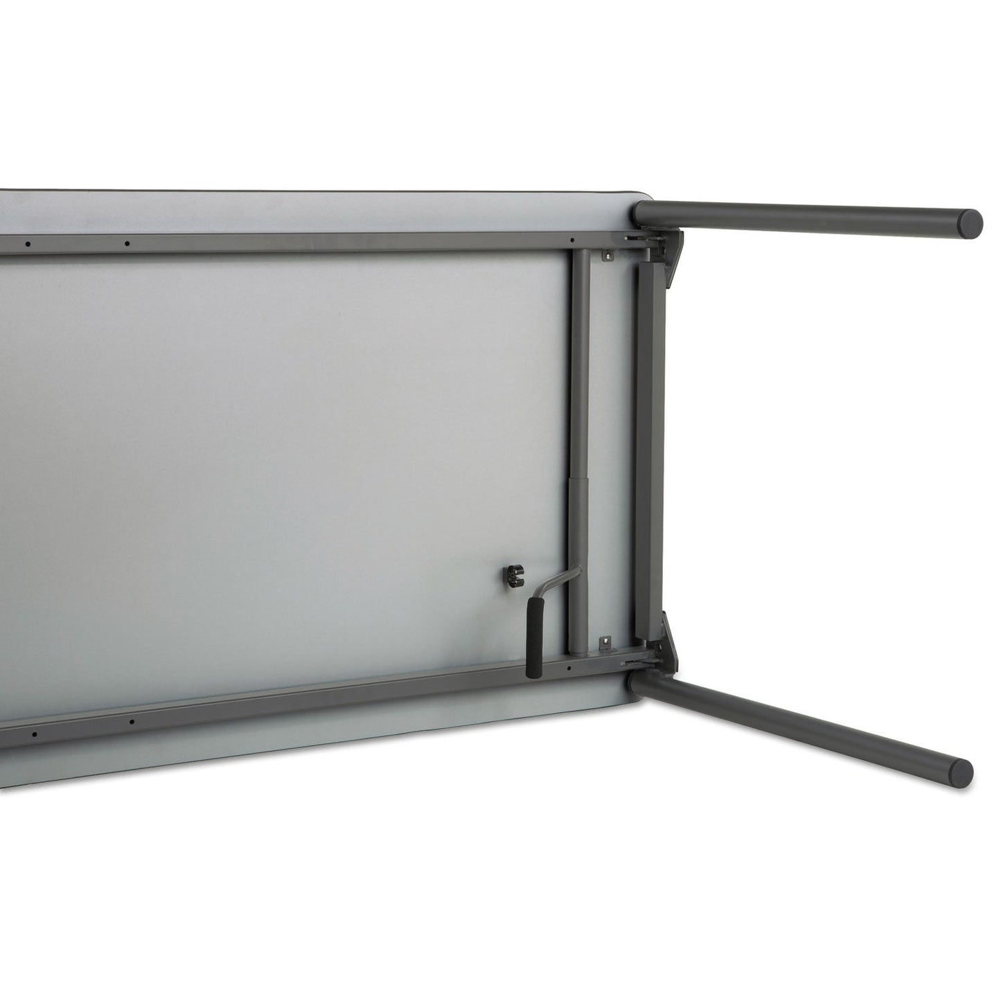 Iceberg Maxx Legroom Wood Folding Table, Rectangular Top, 60w x 18d x 29.5h, Gray/Charcoal