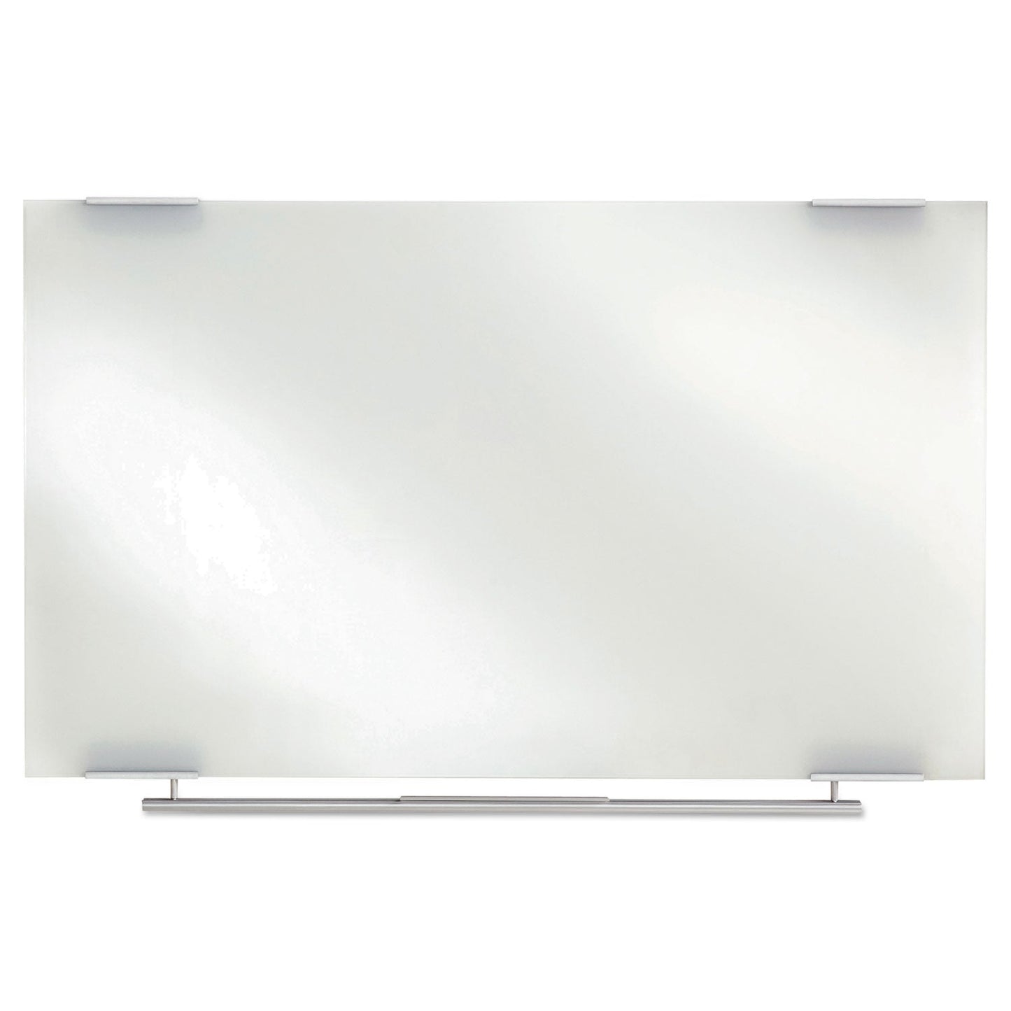 Iceberg Clarity Glass Dry Erase Board with Aluminum Trim, Frameless, 72 x 36