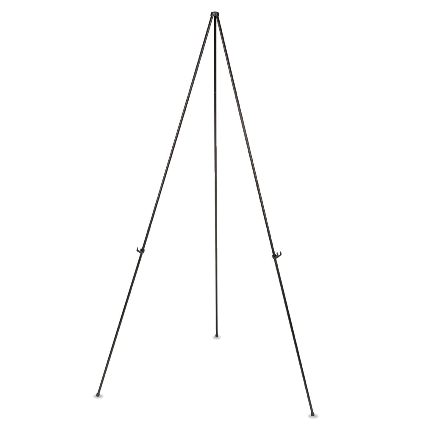 MasterVision Instant Easel, 61.5" High, Black, Steel, Lightweight