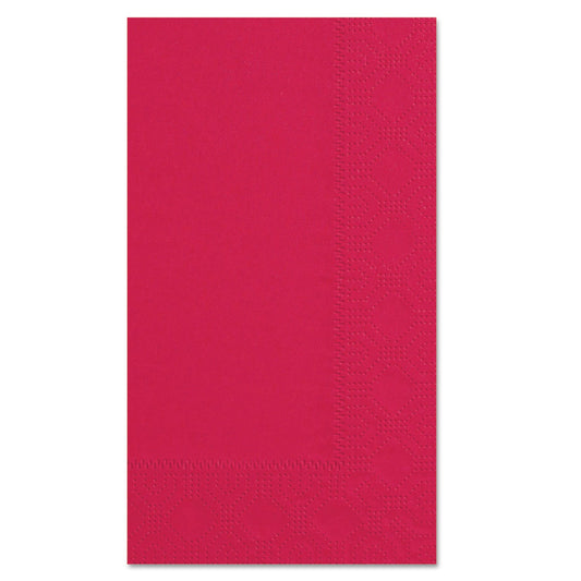 Hoffmaster Dinner Napkins, 2-Ply, 15 x 17, Red, 1000/Carton