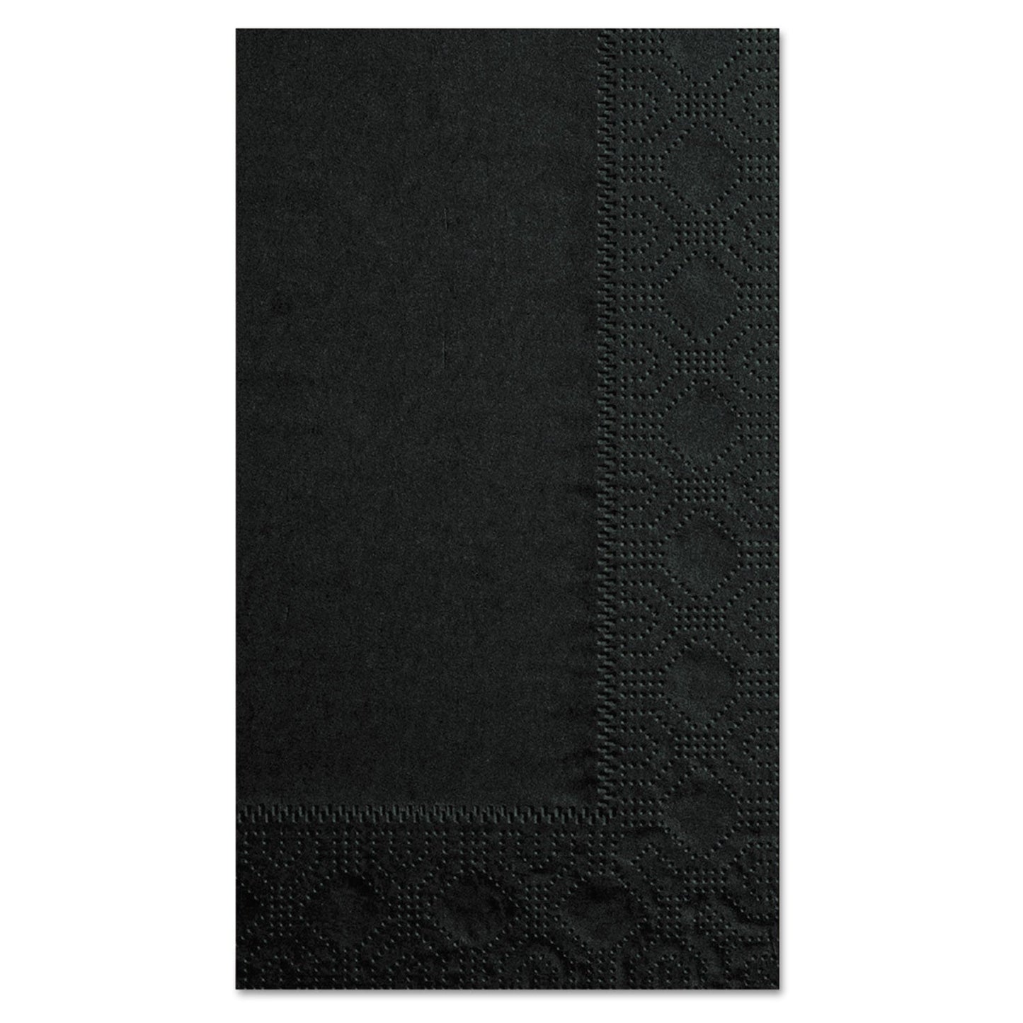 Hoffmaster Dinner Napkins, 2-Ply, 15 x 17, Black, 1000/Carton