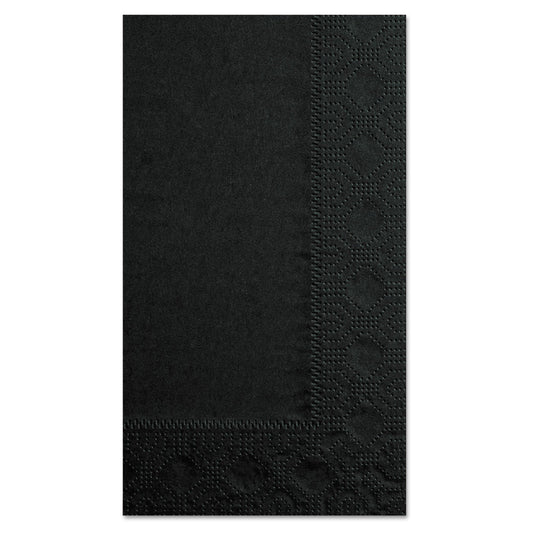 Hoffmaster Dinner Napkins, 2-Ply, 15 x 17, Black, 1000/Carton