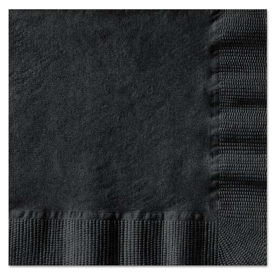 Hoffmaster Beverage Napkins, 1-Ply, 10 x 10, Black, 1000/Carton