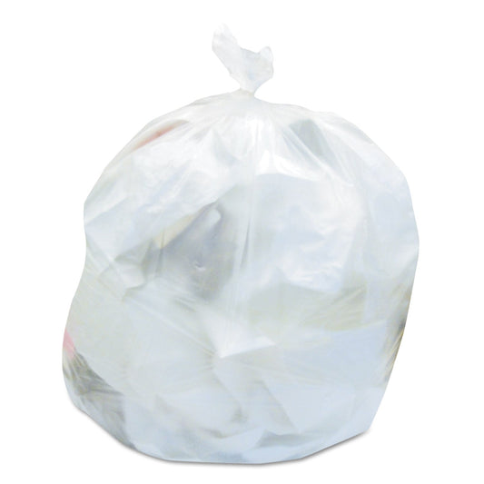 Heritage High-Density Waste Can Liners, 30 gal, 8 microns, 30" x 37", Natural, 500/Carton