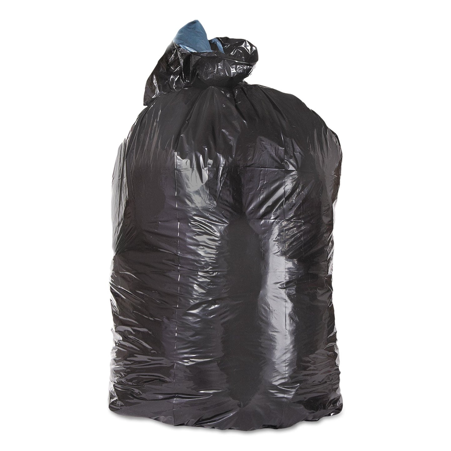 Trinity Plastics Low-Density Can Liners, 45 gal, 23" x 46", Black, 100/Carton