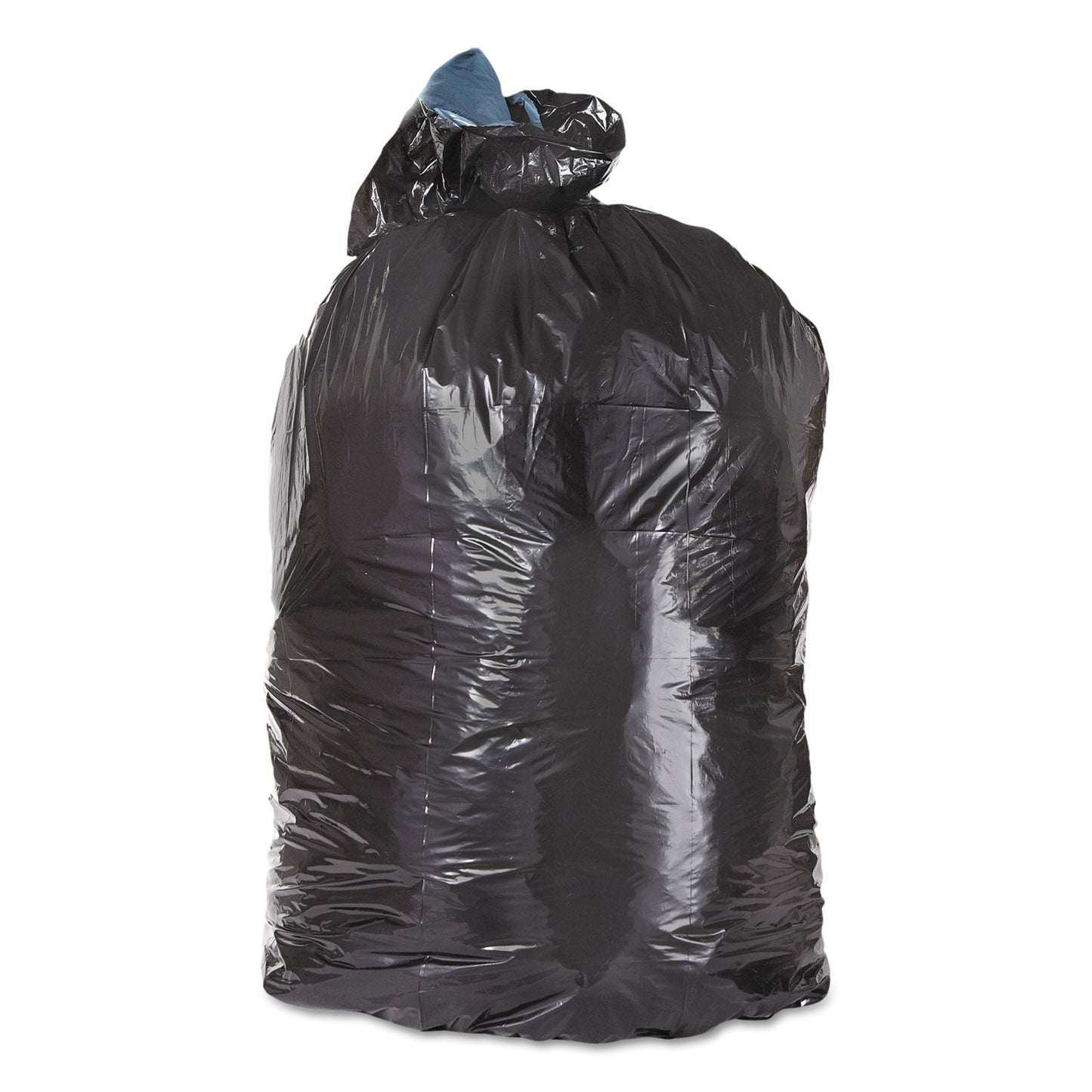 Trinity Plastics Low-Density Can Liners, 45 gal, 1.60 mil, 23" x 46", Black, 100/Carton