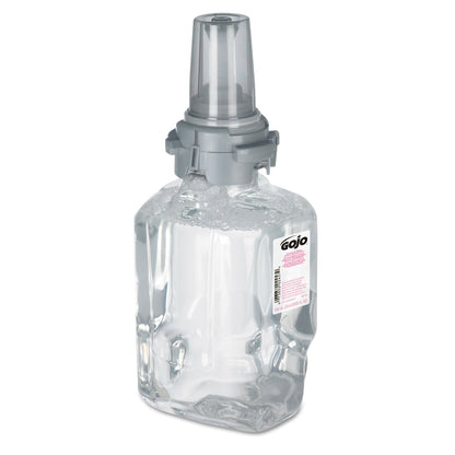 GOJO Clear and Mild Foam Handwash Refill, For ADX-7 Dispenser, Fragrance-Free, 700 mL, Clear, 4/Carton