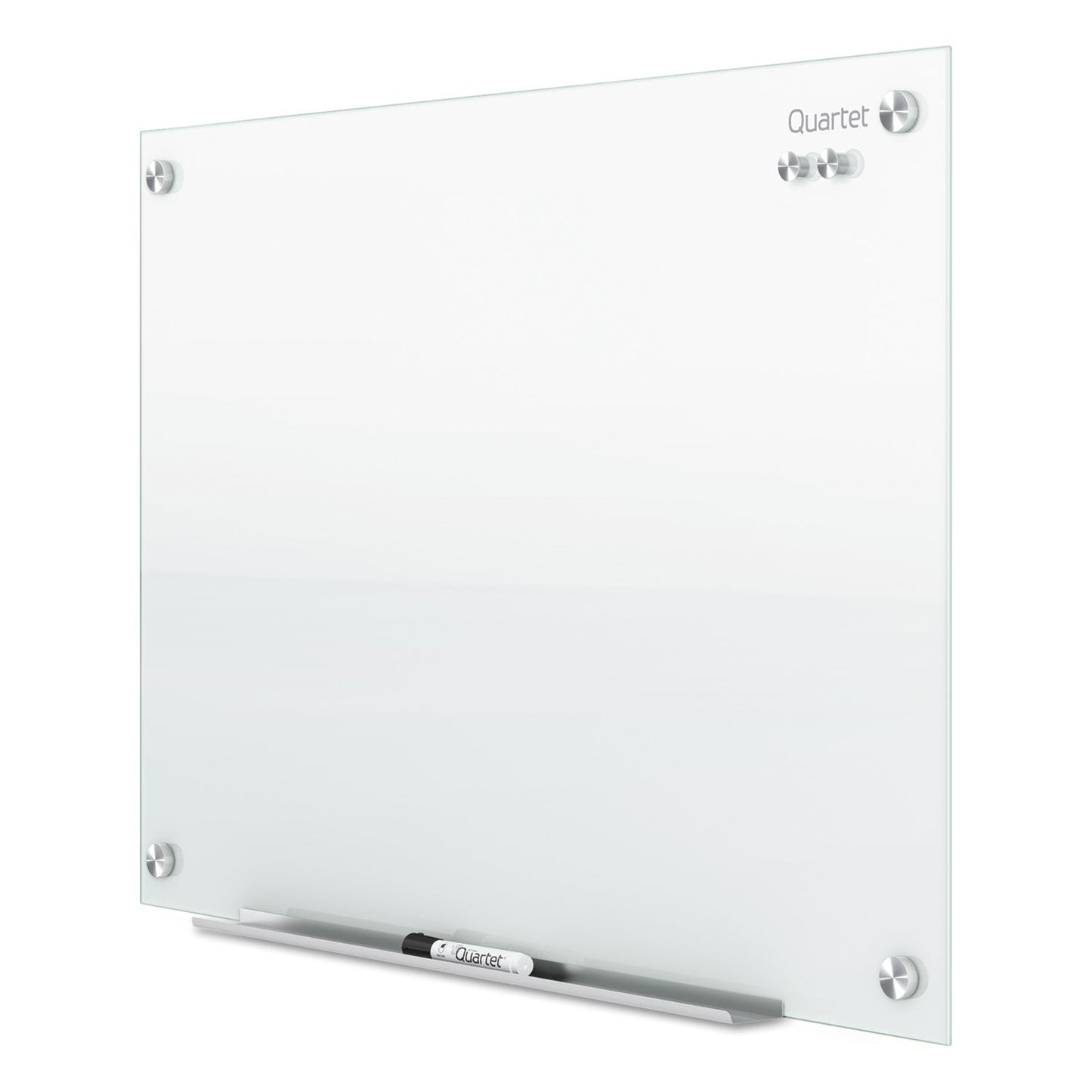 Quartet Infinity Magnetic Glass Marker Board, 24 x18, White