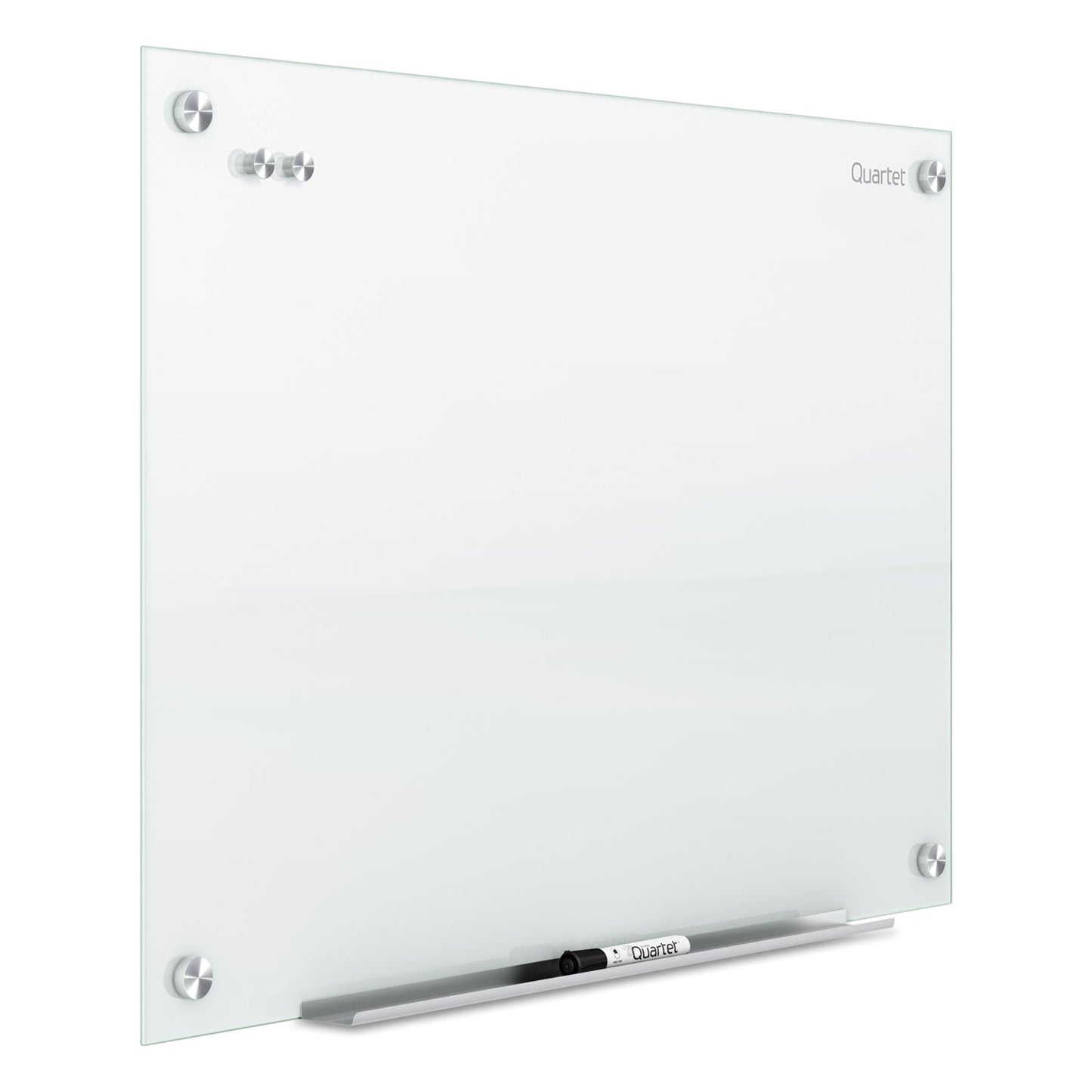 Quartet Infinity Magnetic Glass Marker Board, 24 x18, White