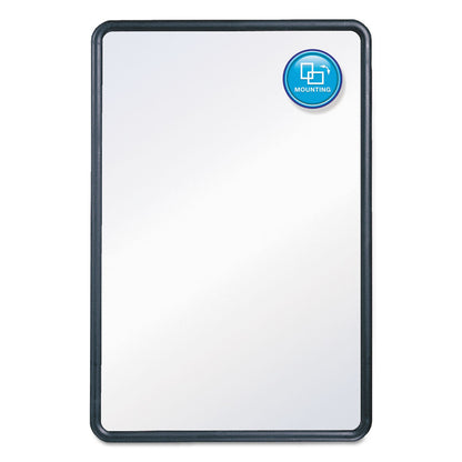 Quartet Contour Dry-Erase Board, Melamine, 48 x 36, White Surface, Black Frame