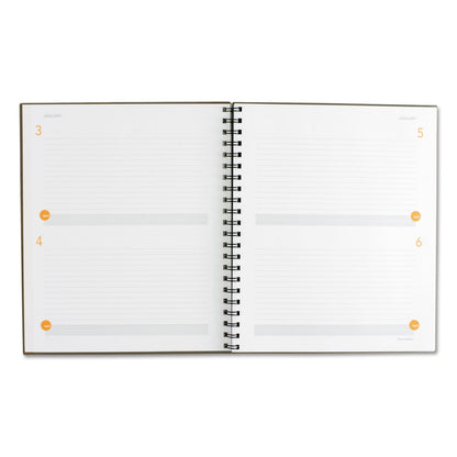 AT-A-GLANCE Plan. Write. Remember. Planning Notebook Two Days Per Page , 11 x 8.38, Gray Cover, Undated