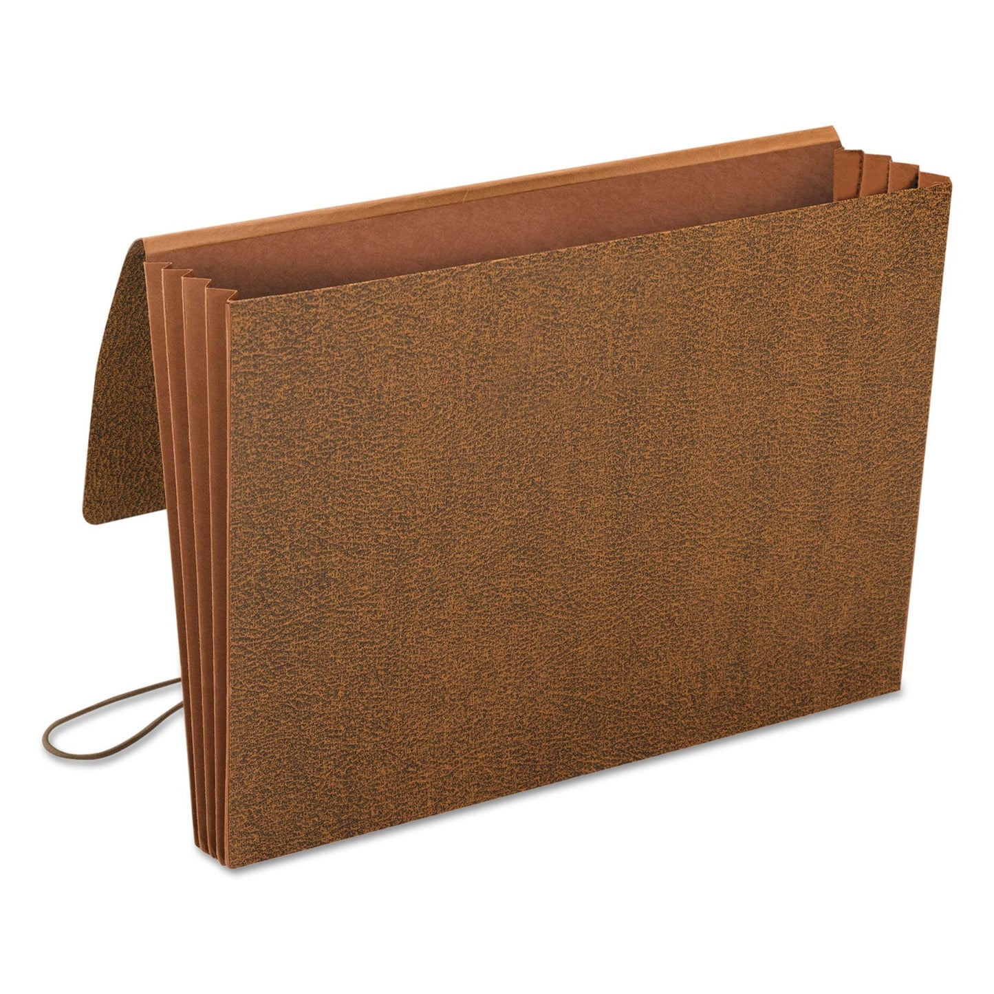 Smead Classic Expanding Wallets with Tear-Resistant Gussets, 3.5" Expansion, 1 Section, Elastic Cord Closure, Legal Size, Redrope