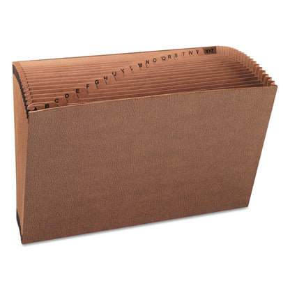 Smead TUFF Expanding Open-Top Stadium File, 21 Sections, 1/21-Cut Tabs, Legal Size, Redrope