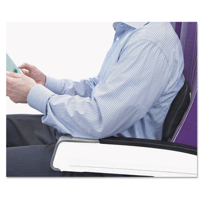 Master Caster The ComfortMakers Deluxe Lumbar Support Cushion, Memory Foam, 12.5 x 2.5 x 7.5, Black