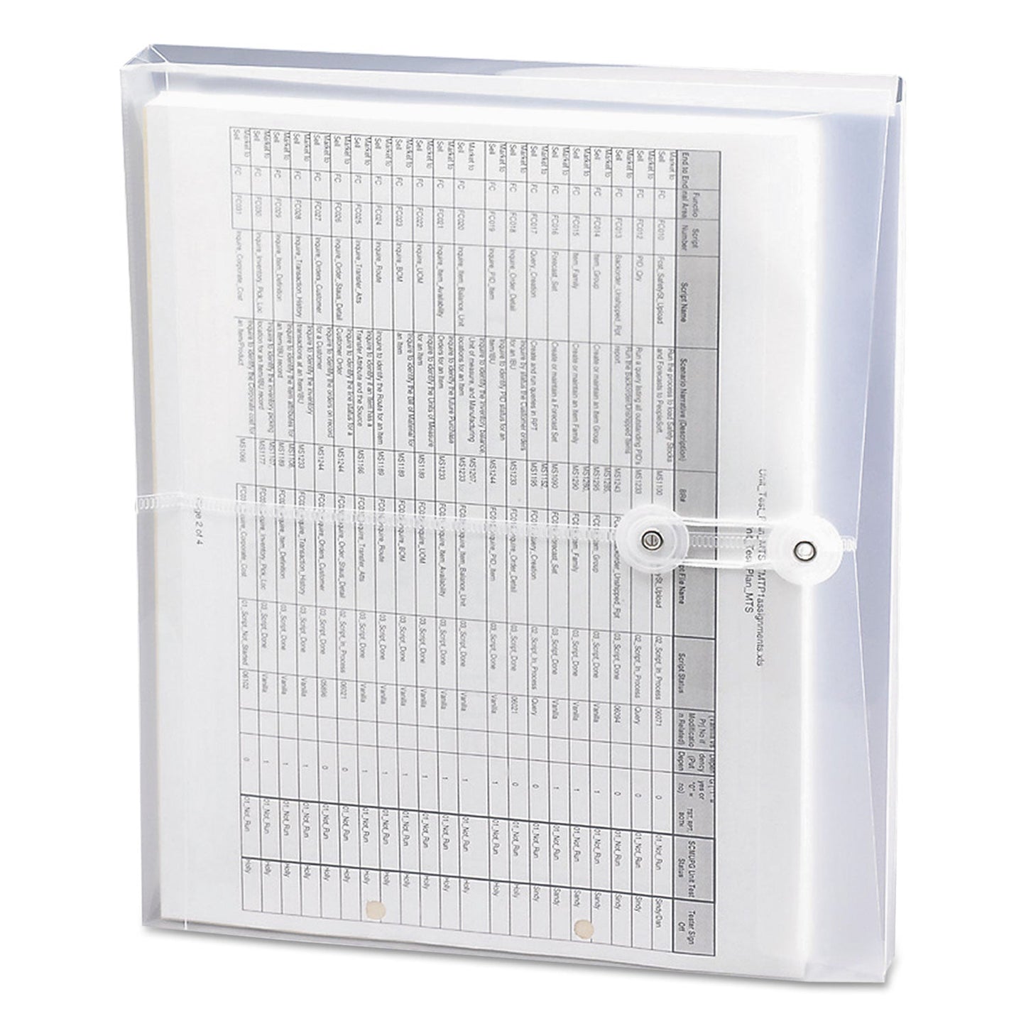 Smead Poly String and Button Interoffice Envelopes, Open-Side (Horizontal), 9.75 x 11.63, Clear, 5/Pack