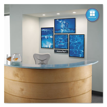 Quartet Matrix Magnetic Boards, Painted Steel, 23 x 16, White, Aluminum Frame