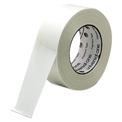 Universal 350# Premium Filament Tape, 3" Core, 48 mm x 54.8 m, Clear