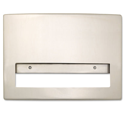 Bobrick Stanless Steel Toilet Seat Cover Dispenser, ConturaSeries, 15.75 x 2.25 x 11.25, Satin Finish