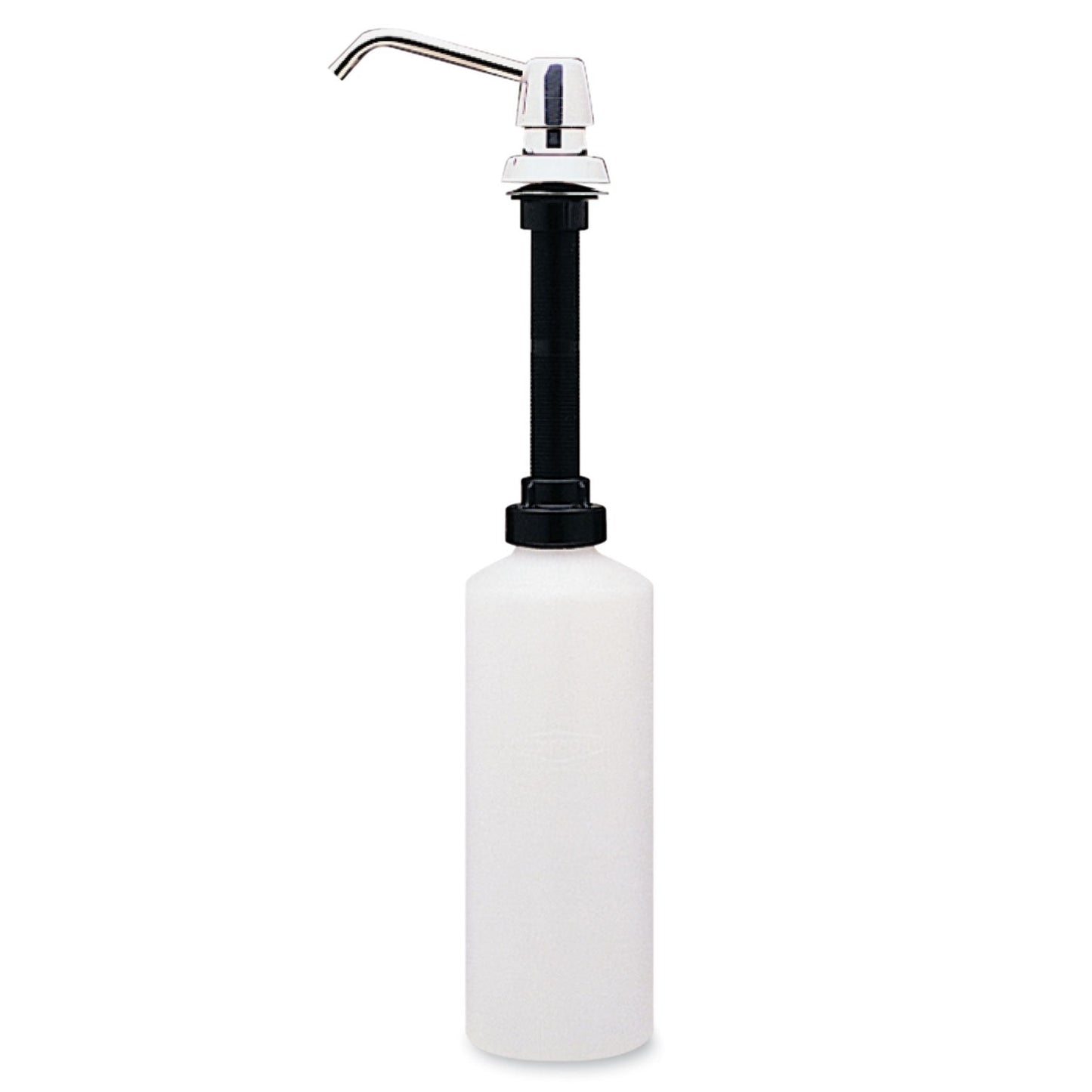 Bobrick Contura Lavatory-Mounted Soap Dispenser, 34 oz, 3.31 x 4 x 17.63, Chrome/Stainless Steel