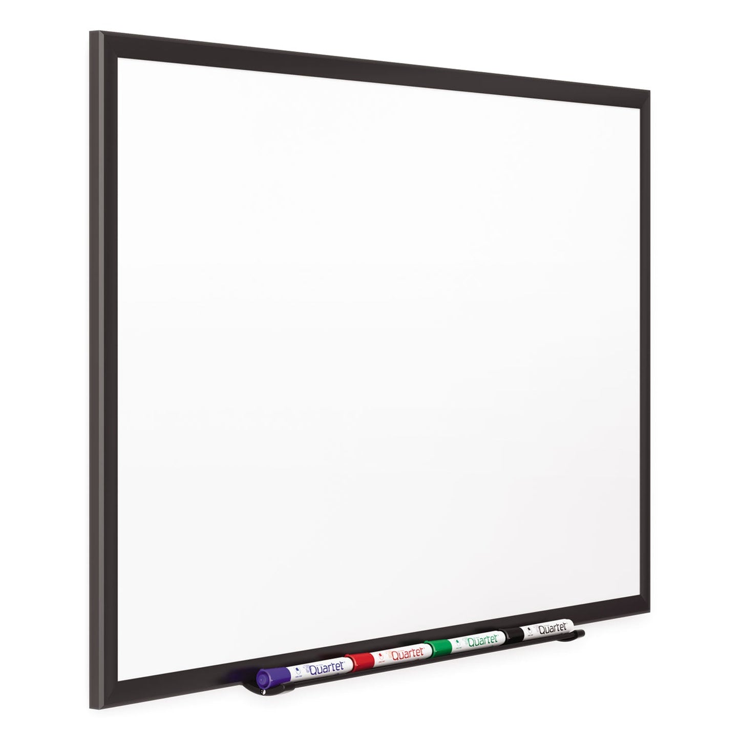 Quartet Classic Porcelain Magnetic Whiteboard, 60 x 36, Black Aluminum Frame