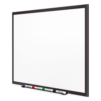 Quartet Classic Porcelain Magnetic Whiteboard, 96 x 48, Black Aluminum Frame
