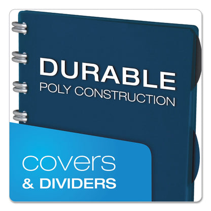 Ampad Versa Crossover Notebook, 3 Subject, Wide/Legal Rule, Navy Cover, 11 x 8.5, 60 Sheets