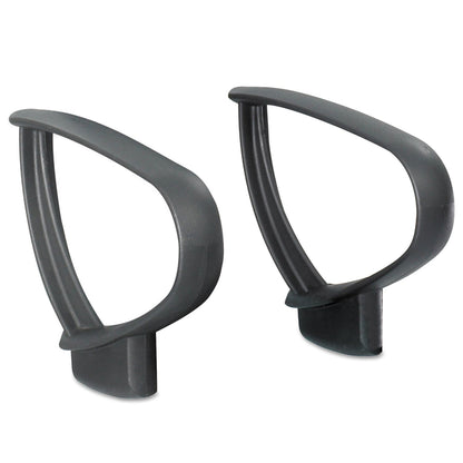 Safco Optional Loop Arm Kit for Mesh Extended Height Chairs for Safco Vue Mesh Extended-Height Chairs, Black, 2/Set