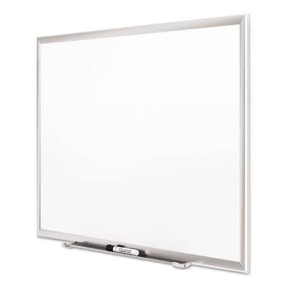 Quartet Classic Series Porcelain Magnetic Board, 96 x 48, White, Silver Aluminum Frame