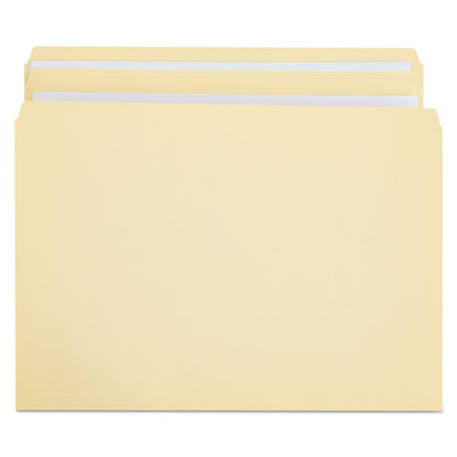 Universal Double-Ply Top Tab Manila File Folders, Straight Tabs, Letter Size, 0.75" Expansion, Manila, 100/Box