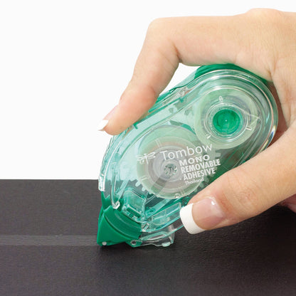 Tombow MONO Removable Adhesive Applicator, 0.33" x 39.33 ft, Dries Light Green