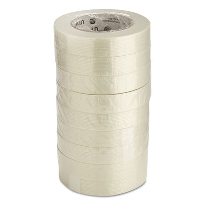 Universal 190# Medium Grade Filament Tape, 3" Core, 24 mm x 54.8 m, Clear