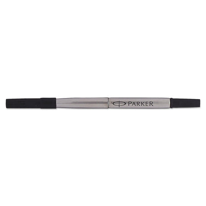 Parker Refill for Parker Roller Ball Pens, Medium Conical Tip, Black Ink