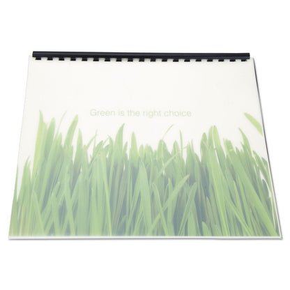 GBC 100% Recycled Poly Binding Cover, Frost, 11 x 8.5, Unpunched, 25/Pack