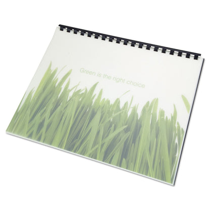 GBC 100% Recycled Poly Binding Cover, Frost, 11 x 8.5, Unpunched, 25/Pack