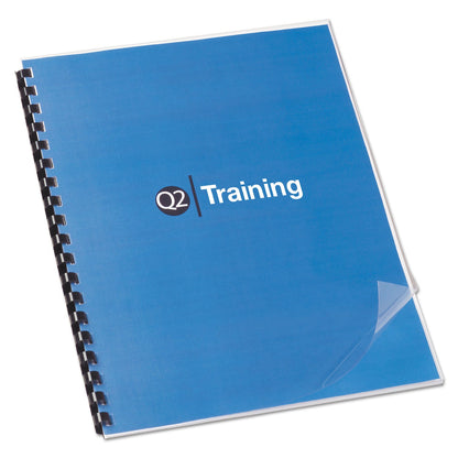 GBC Clear View Presentation Covers for Binding Systems, 6 mil, Clear, 11 x 8.5, Unpunched, 100/Box
