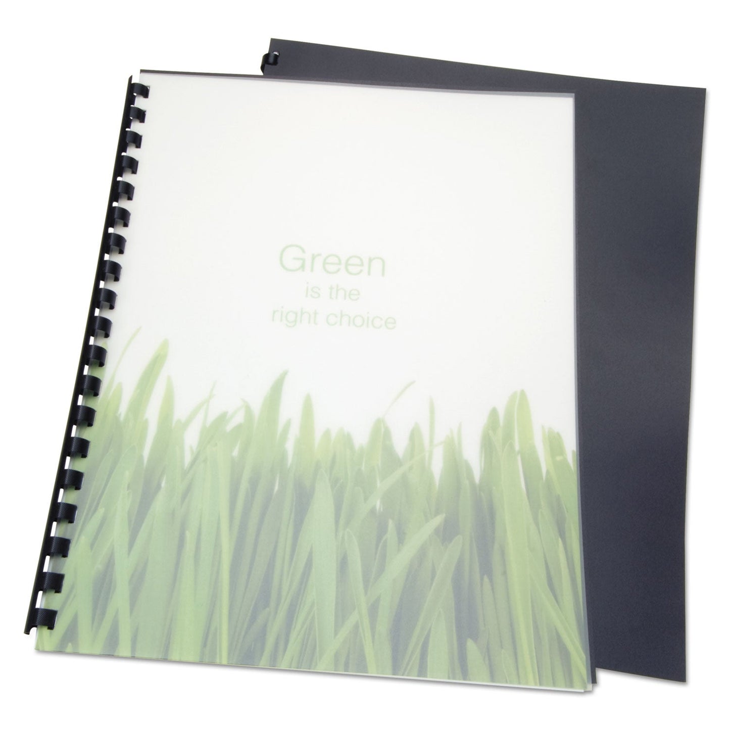 GBC 100% Recycled Poly Binding Cover, Frost, 11 x 8.5, Unpunched, 25/Pack