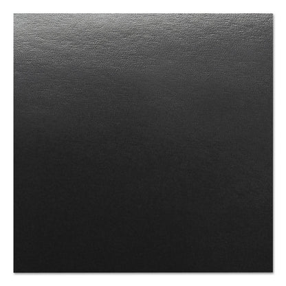 GBC Leather-Look Presentation Covers for Binding Systems, Black, 11.25 x 8.75, Unpunched, 100 Sets/Box