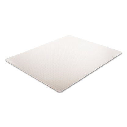 deflecto SuperMat Frequent Use Chair Mat, Med Pile Carpet, 45 x 53, Beveled Rectangle, Clear