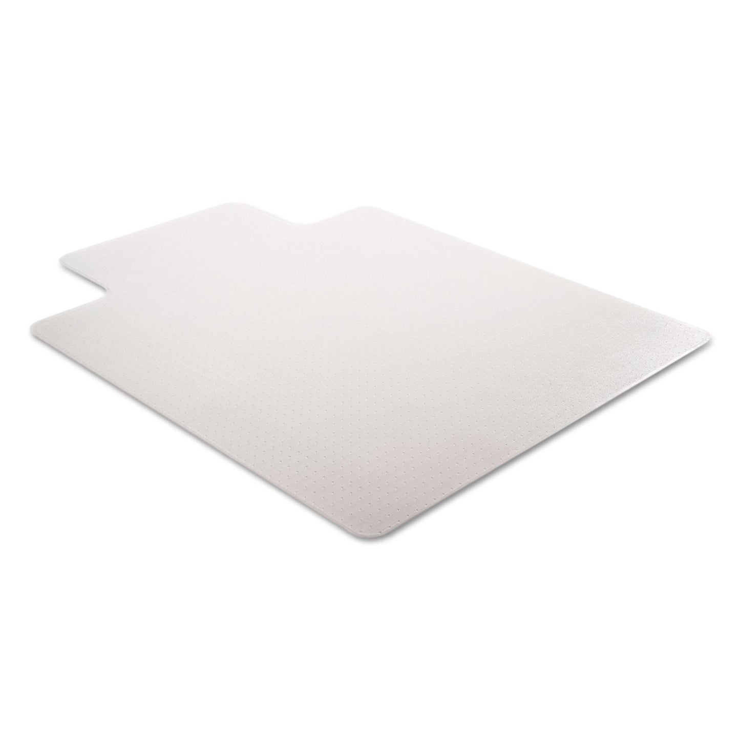 deflecto DuraMat Moderate Use Chair Mat for Low Pile Carpet, 45 x 53, Wide Lipped, Clear