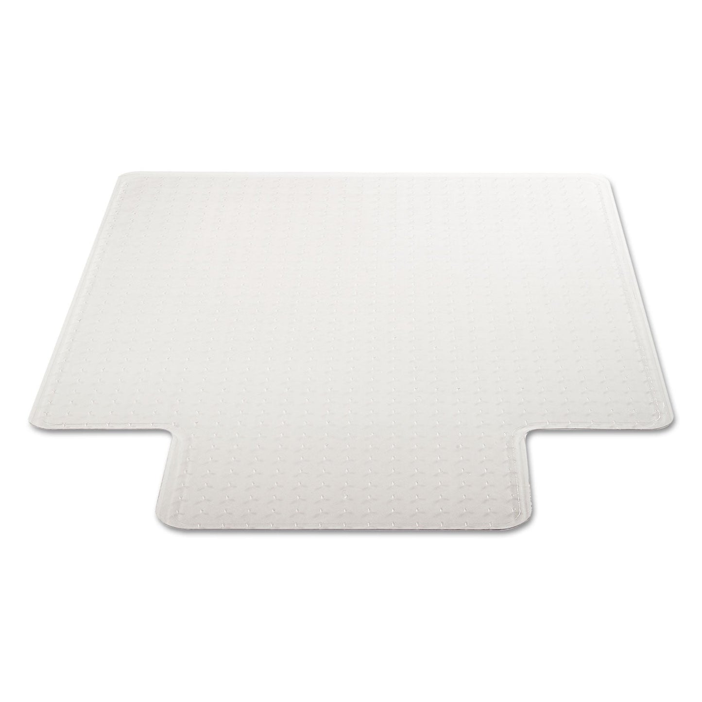 deflecto DuraMat Moderate Use Chair Mat for Low Pile Carpet, 45 x 53, Wide Lipped, Clear