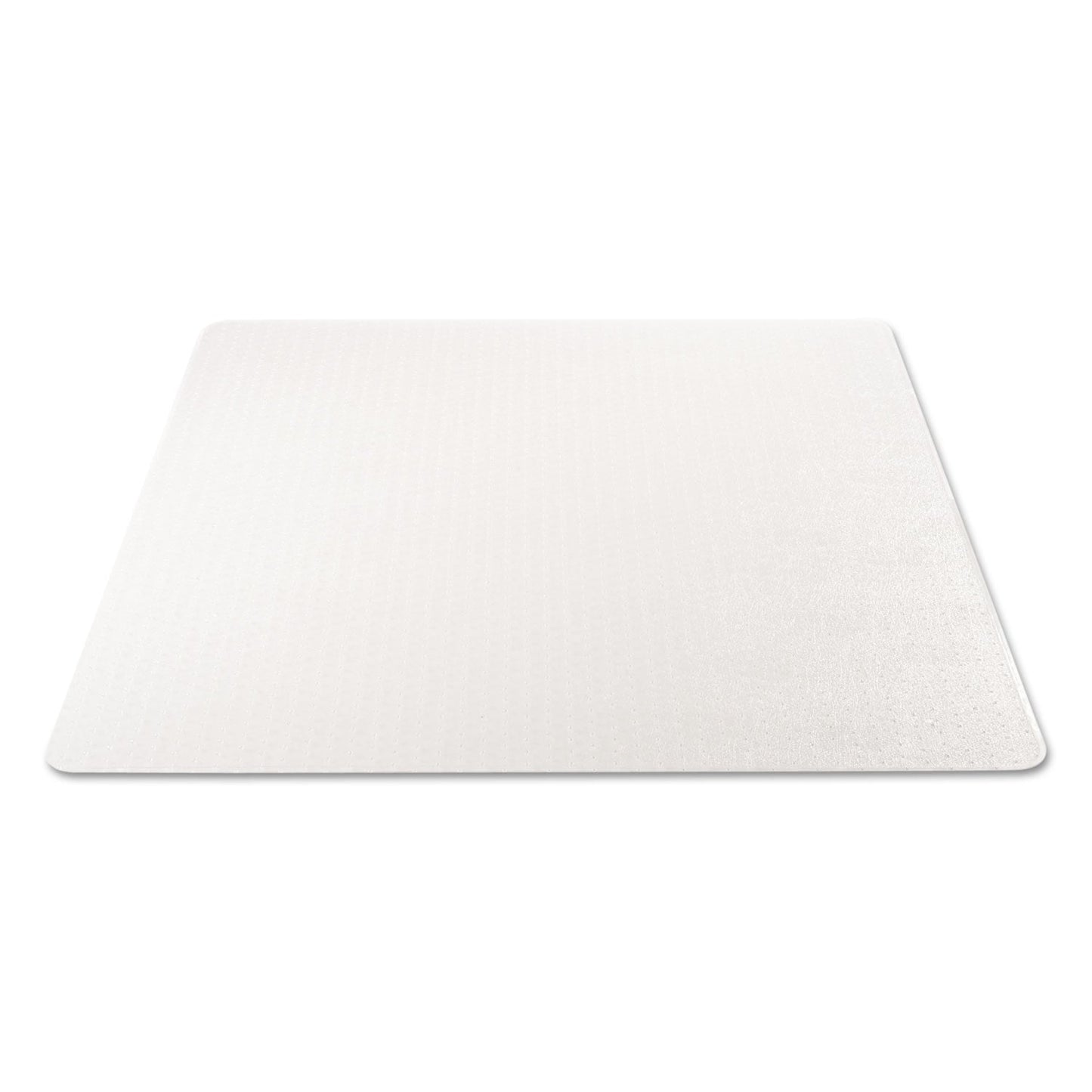 deflecto SuperMat Frequent Use Chair Mat, Med Pile Carpet, 45 x 53, Beveled Rectangle, Clear