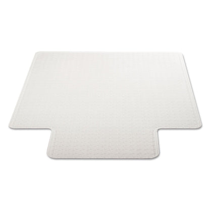 deflecto DuraMat Moderate Use Chair Mat for Low Pile Carpet, 46 x 60, Wide Lipped, Clear